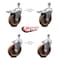 Service Caster 5 Inch High Temp Glass Filled Nylon 1/2 Inch Stem Caster Total Lock Brakes, 2PK SCC-TSTTL20S514-GFNSHT-121315-2-S-2 - alternate 3